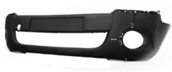 Pare chocs avant pour PEUGEOT PARTNER II phase 2, 2012-2015, trous moulures et feux antibrouillard, noir
