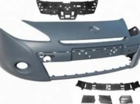 Pare chocs avant pour RENAULT CLIO III phase 2, 2009-2012 (+ Kit), sigle 195, à peindre