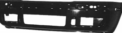 Pare chocs avant pour SKODA OCTAVIA I ph. 2 2000-2004, trous antibrouillard, Noir, Neuf