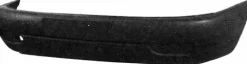 Pare chocs avant supérieur pour VOLKSWAGEN TRANSPORTER T4, 1996-2003, noir, Mod. TRANSPORTER, Neuf