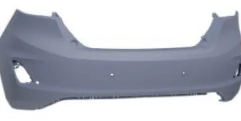Pare-chocs arrière pour FORD FIESTA Mk7 phase 2 depuis 2021, avec apprêt, avec 4 trous PDC + supports, avec traces Park Assist, avec supports soudés, Neuf