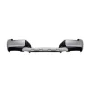 Pare-chocs arrière pour MITSUBISHI L200 V Phase 2 2019-2023, noir gaufré, avec cantonales peintes gris brillant, spoiler peint argent, avec traces PDC, Neuf