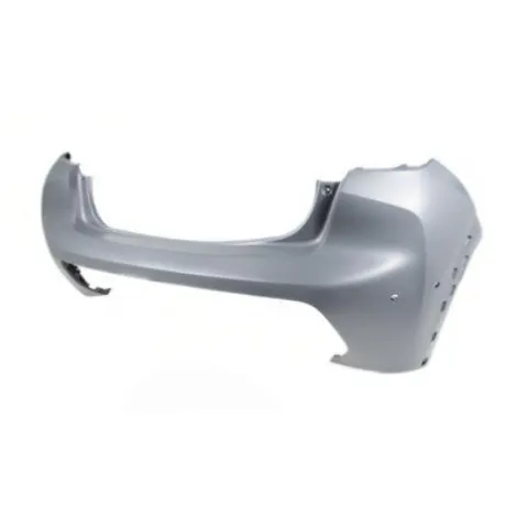 Pare-chocs arrière pour PEUGEOT 208 II phase 2 depuis 2023, avec trous PDC + PARK ASSIST + supports, trous caméra, trous moulures, Mod. GT-LINE, Neuf à peindre