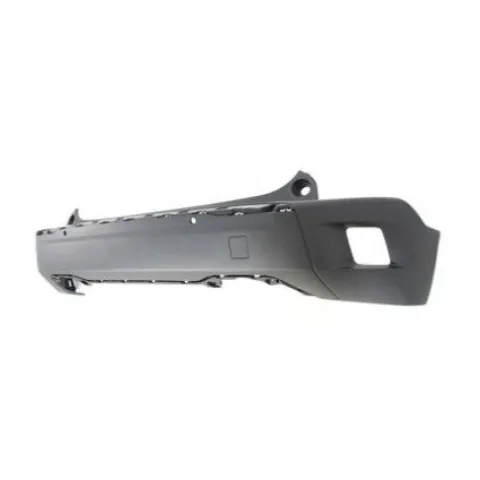 Pare-chocs arrière pour PEUGEOT 2008 II phase 2 depuis 2023, partie inférieure, noir gaufré, avec trous PDC + supports, avec empreintes pour aide au stationnement, Neuf