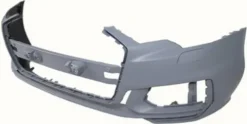 Pare-chocs avant pour AUDI A6 (C8) depuis 2019, trous aide stationnement + supports capteurs, Mod. S-Line, Neuf à peindre