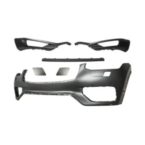 Pare-chocs avant pour VOLVO XC90 depuis 01/2015,, avec trous lave-phares + caches, avec trous radar, avec moulure droite + centrale + gauche, Neuf à peindre avec apprêt