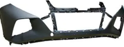 Pare-chocs avant superièur pour HYUNDAI TUCSON IV phase 1 2020-2024, noir lisse, avec 4 trous PDC+supports, noir lisse, Neuf à peindre