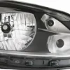 Phare avant droit électrique pour VOLKSWAGEN UP 2012 à 2016, H4, fond noir, bord chromé, Neuf