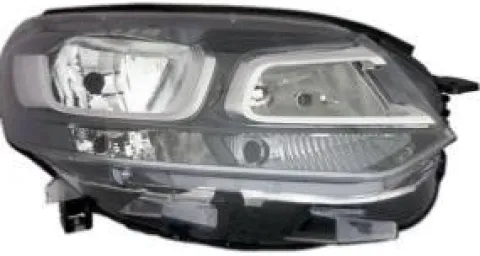 Phare avant droit pour FIAT SCUDO III depuis 2022, H1+H7, électrique, avec moteur, noir, Neuf