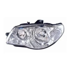 Phare avant droit pour FIAT STRADA 2005-2011, H7+H7, électrique, avec moteur, chromé, Neuf