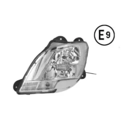 Phare avant gauche pour DAF CF EURO 6 2012-2019, manuel, sans ampoule (H7-H1-PY21W-LED), homologué E9, Neuf