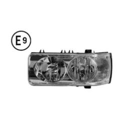 Phare avant gauche pour DAF CF 2001-2013, manuel, électrique, flèche blanche, sans ampoule (H7-H1-P21W-W5W), homologué E9, Neuf