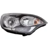 Phare droit pour KIA RIO 2014-2016, h1+h7, électrique, sans moteur, parabole noire, 7 broches, Neuf