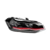 Phare droit pour VOLKSWAGEN POLO VI phase 1 2017-2021, électrique, moteur, sans unité de contrôle, bord rouge, full LED, montage Valeo, mod. GTI, Neuf