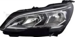 Phare gauche pour PEUGEOT 3008 II phase 1 de 2017 à 2020, H7+HB3+PWY24W, électrique, avec moteur et feu de jour LED, Neuf