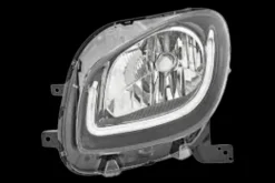 Phare gauche pour SMART FORTWO 2014-2019,avec feu de jour H4 à LED, fond noir, unité de contrôle, registre, Neuf