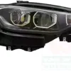 Phare optique à LED avant droit H7+H15 pour FIAT TIPO II phase 1, 2015-2020, fond noir, corniche chromé, MAGNETI MARELLI, neuf