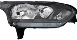 Phare Optique avant droit pour FORD TOURNEO CONNECT II 2013-2017, H7+H15, fond noir, Neuf