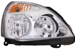 Phare Optique avant droit pour RENAULT CLIO II CAMPUS, 2009-2012, H7+H1, fond chromé, Neuf