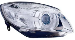 Phare Optique avant droit pour SKODA FABIA II ph. 1 2007-2010, H7, feu lenticulaire, Neuf