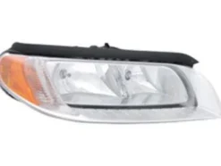 Phare Optique avant droit pour VOLVO V70 III phase 1, 2007-2012, fond chromé, H7+H9, Neuf