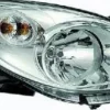 Phare Optique avant droit pour RENAULT TWINGO II phase 1, 2007-2011, H4, fond chromé, Neuf