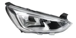 Phare optique avant droit pour FORD FOCUS IV phase 1 2018-2021, H7+H1+PY21W, feu du jour à LED, corps chromé, Neuf