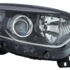 Phare Optique avant droit pour RENAULT CAPTUR, 2013-2017, H1+H1, corps noir et profil chromé, Neuf