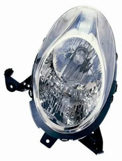 Phare Optique avant droit pour NISSAN MICRA III (K12) ph.3, 2007-2011, H4, chromé, Neuf