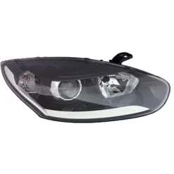 Phare Optique avant droit pour RENAULT MEGANE III phase 3 2014-2016, H7+H7, fond noir, Neuf