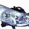 Phare Optique avant droit lenticulaire pour PEUGEOT 207+, 2012-2014, H7+H7+H1, moteur, chromé, Neuf