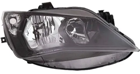 Phare Optique avant droit pour SEAT IBIZA IV phase 2, 2012-2015, mod. Sport/FR, H7+H7, fond noir,, Neuf