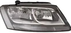 Phare Optique avant droit pour AUDI Q5 I ph. 1 2008-2012, H7+H7, corps Noir, Neuf