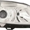 Phare Optique avant droit pour SKODA FABIA II ph. 2 2010-2014, H7+H7, 2 paraboles, Neuf