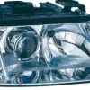 Phare Optique avant droit pour AUDI A6 II ph. 1 1999-2001, H7+H1, gradateur, clignotant incolore