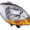 Phare Optique avant droit pour NISSAN KUBISTAR, 2003-2010, H4, chromé, feu clignotant orange, Neuf