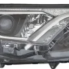 Phare optique avant droit pour TOYOTA RAV4, 2015-2019, HIR2+WY21W, feu diurne à LED, fond noir, neuf