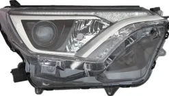 Phare optique avant droit pour TOYOTA RAV4, 2015-2019, HIR2+WY21W, feu diurne à LED, fond noir, neuf
