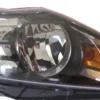 Phare Optique avant droit pour FORD FOCUS II phase 2 de 2008 à 2011, H7+H1, fond noir,