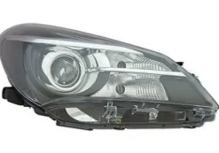 Phare Optique avant droit pour TOYOTA YARIS III phase 2, 2014-2016, HIR 2, réglage électrique, fond noir, Neuf