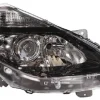 Phare Optique avant droit pour RENAULT CLIO III phase 2, 2009-2012, H1+H7+H7, fond noir, Neuf