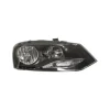 Phare Optique avant droit pour VOLKSWAGEN POLO V phase 2, 2014-2017, TRENDLINE, H7+H7, fond noir, Neuf