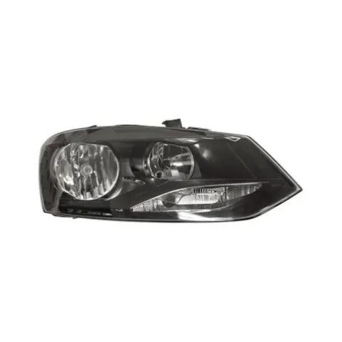 Phare Optique avant droit pour VOLKSWAGEN POLO V phase 2, 2014-2017, TRENDLINE, H7+H7, fond noir, Neuf
