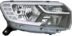Phare Optique avant droit pour DACIA SANDERO II phase 2, 2016-2020, H7+H7+PY21W, avec feu diurne à LED, Neuf