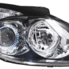Phare Optique avant droit pour HYUNDAI i30 I phase 2 2010-2012, H7+H1, corps noir, Neuf