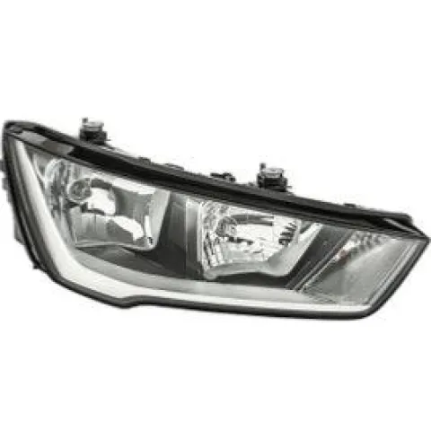 Phare Optique avant droit pour AUDI A1 2014-2018, H7+H15+-HY21W, chromé, Neuf