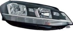 Phare optique avant droit pour VOLKSWAGEN GOLF VII ph. 2 depuis 2016, H7/H9/WY21W à LED + feu diurne