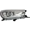 Phare Optique avant droit pour TOYOTA HILUX VIII 2016-2020, H4+PY21, Noir, Neuf