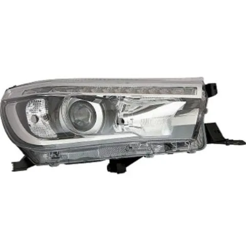 Phare Optique avant droit pour TOYOTA HILUX VIII 2016-2020, H4+PY21, Noir, Neuf
