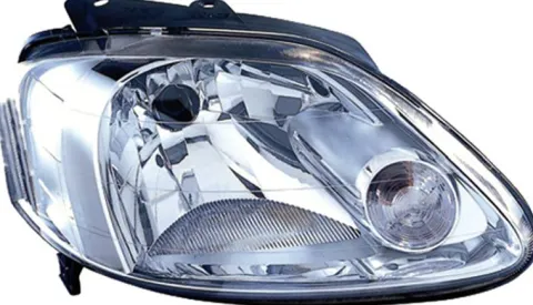 Phare Optique avant droit pour VOLKSWAGEN FOX 2005-2009, H4, électrique, (connecteur ovale), Neuf